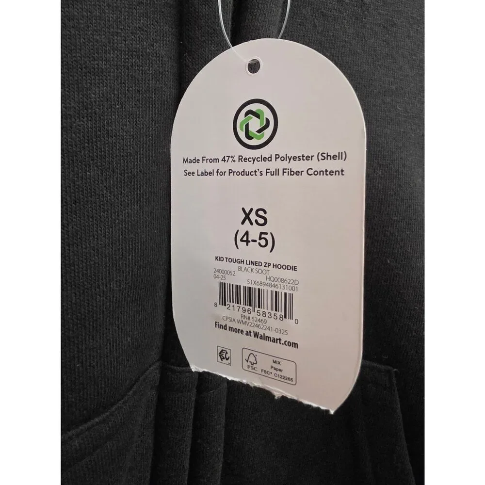 NWT Boys Wonder Nation XS 4/5 Sherpa-Lined Hoodie & Shacket Jacket Lot of 2 Warm